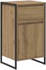 vidaXL Sideboard Kunsthandwerk Eiche 43 x 36 x 75,5 cm Holzwerkstoff 886587 Bild 2