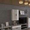 Hängeschrank Berno Beton/Weiß 50.1 x 78.4 cm mit 2 Fächern Vicco Bild 3