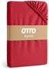 OTTO home Spannbettlaken PHYSALIS in BASIC und PREMIUM Qualität, 100% Baumwolle, Jersey (160 g/m), Gummizug: rundum, (2 Stück), für Matratzen bis 18 cm Höhe, Bettlaken, Spannbetttuch, pflegeleicht Bild 3