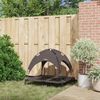 vidaXL Hundebett Braun 92 x 77 x 82,5 cm Stahl 42008171 Bild 3