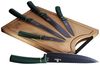 Berlinger Haus BH-2551 Messer-Set Edelstahl Edelstahl Schwarz Grün Holz Bild 1