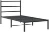 vidaXL Bettgestell mit Kopfteil Metall Schwarz 90x190 cm 355357 Bild 3