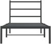 vidaXL Bettgestell mit Kopfteil Metall Schwarz 90x190 cm 355357 Bild 5