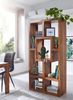Bücherregal MUMBAI Massiv-Holz Sheesham 90x180 cm Wohnzimmer-Regal Ablagefächer Design Landhaus-Stil Standregal Bild 3