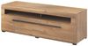 Lomadox Wohnzimmer-Set TURDA-83, (Mega-Spar-Set, 4-St, Couchtisch Highboard Lowboard Sideboard Vitrine Wandregal), Eiche braun Metallgriffe inkl. LED Beleuchtung modern nachhaltig Bild 3