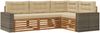 vidaXL Outdoor-Sofagarnitur 4 pcs Natur und Beige 3383311 Bild 2
