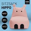 LUMALAND 'Animal Line Hippo' Kindersitzsack, indoor & outdoor, Polyester pink, 200 l Bild 2