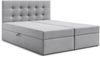 AX LIVING Boxspringbett Galata 140x200 Grau ohne Topper Bettkasten Komfortbett Bild 2