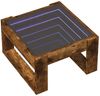 Couchtisch, Sofatisch mit Infinity-LED Räuchereiche 50x53x30 cm Bild 3