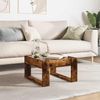 Couchtisch, Sofatisch mit Infinity-LED Räuchereiche 50x53x30 cm Bild 4