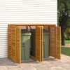 vidaXL Mülltonnenbox für 2 Tonnen 140x89x117 cm Massivholz Akazie 3155239 Bild 5