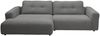 KAWOLA Sofa MIKA Ecksofa Cord grau Longchair links 86 x 167 x 276 cm Bild 4
