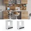 Unterschrank R-Line Anthrazit Hochglanz 60 cm mit Großnische, ohne Arbeitsplatte Vicco Bild 2
