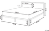 Bett mit Lattenrost CLAMART 180 x 200 cm Metall Helles Beige Bild 2
