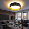 LED Deckenleuchte, Sterneneffekt, schwarz gold weiß, D 40cm Bild 4