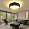 LED Deckenleuchte, Sterneneffekt, schwarz gold weiß, D 40cm Bild 2