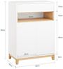 SoBuy FSB97-WN Schuhschrank, MDF, Lackiert, Weiß, 60 x 85 x 34 cm Bild 3