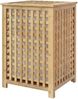 Wäschebox HOF 1 großes Fach 90 Liter - 46x46x67cm, Holz, Natura | Wäschesammler Wäschekorb Wäschesortierer Bild 5