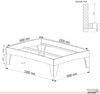 Holzbett (Fichte) "Rosi" 160 x 220 cm 58 cm ohne Kopfteil Massivholzbett Bett Bild 5