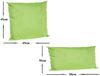 JACK Dekokissen 2er Set Outdoor Lounge Deko Kissen Set 45x45cm + 30x50cm Inkl. Füllung, mit Lotus-Effekt, Robust, Strapazierfähig, für Innen & Außen geeignet Bild 3