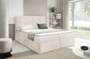 MEBLINI Boxspringbett mit Bettkasten - 120x200 - H4/Creme Cordstoff - TALIA - Gepolstert Doppelbett mit Matratze und Topper - Polsterbett mit Stauraum - Bett mit Kopfteil - Stauraumbett Bild 2