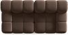 Micadoni Modulares Sofa Bellis 2-Sitzer Samt Bluvel Dunkelbraun Bild 3
