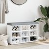 vidaXL Schuhbank Weiß 82 x 32 x 50 cm Holzwerkstoff 835103 Bild 3