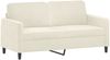 vidaXL 2-Sitzer-Sofa Creme 140 cm Samt 359450 Bild 2