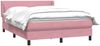 vidaXL Boxspringbett mit Matratze Rosa 160x220 cm Samt 3317996 Bild 3