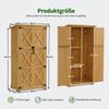 M MCombo Gartenschrank Gartenhaus Holz Wetterfest, 90×55×169cm, 0878D (Natur) Bild 3