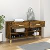 vidaXL Schuhschrank Räuchereiche 102x35x55 cm Holzwerkstoff 817567 Bild 3