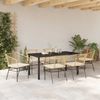 vidaXL Garten Essgruppe 7 pcs Braun Poly-Rattan 3380915 Bild 4