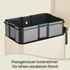 SONGMICS Mülleimer Küche 50 L, Tretmülleimer mit Softclose-Deckel, herausnehmbarer Inneneimer, Stahl, 15 Müllbeutel, creme Bild 4