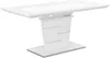 Vente-unique - Esstisch ausziehbar - 6 bis 8 Personen - MDF lackiert - Weiß - AMELLE Bild 4