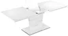 Vente-unique - Esstisch ausziehbar - 6 bis 8 Personen - MDF lackiert - Weiß - AMELLE Bild 5