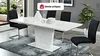 Vente-unique - Esstisch ausziehbar - 6 bis 8 Personen - MDF lackiert - Weiß - AMELLE Bild 2