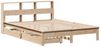 vidaXL Massivholzbett mit Regal ohne Matratze 140x190 cm Kiefernholz 3309821 Bild 3