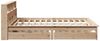 vidaXL Massivholzbett mit Regal ohne Matratze 140x190 cm Kiefernholz 3309821 Bild 5