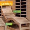Artsauna 'Billund' Infrarotkabine mit Dual-Heizsystem, Hemlockholz Natur, 170 x 190 x 190 cm Bild 5