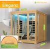 Artsauna 'Billund' Infrarotkabine mit Dual-Heizsystem, Hemlockholz Natur, 170 x 190 x 190 cm Bild 2