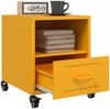 vidaXL Nachttisch Senfgelb 36x39x43,5 cm Stahl 846710 Bild 4