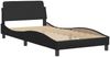 vidaXL Bett mit Matratze "Dover" Schwarz 100x200 cm Kunstleder 3208357 Bild 4