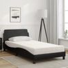 vidaXL Bett mit Matratze "Dover" Schwarz 100x200 cm Kunstleder 3208357 Bild 3