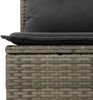 vidaXL Gartensofa ohne Armlehnen mit Kissen Grau Poly Rattan 366112 Bild 5