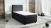 Boxspringbett Hotelbett 90x200 Bonellfederkern Bett Topper Paxos Cordstoff Grau Bild 4