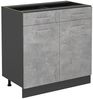 Küchenunterschrank R-Line Beton 80 cm ohne Arbeitsplatte Vicco Bild 5