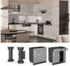 Küchenunterschrank R-Line Beton 80 cm ohne Arbeitsplatte Vicco Bild 2