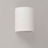 Wandleuchte Brüssel 1x E27 Halbrund 20 x 17,5 x 13 cm aus Leinen Weiß lux. pro Bild 2