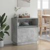 vidaXL LED-Sideboard Betongrau 71 x 34,5 x 75 cm Holzwerkstoff 869653 Bild 5