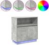 vidaXL LED-Sideboard Betongrau 71 x 34,5 x 75 cm Holzwerkstoff 869653 Bild 4
